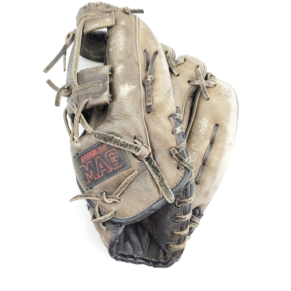 VTG MAG Leaguer Leather Glove Mitt Youth 10" Grain Cowhide Right Hand Throw - Picture 4 of 10